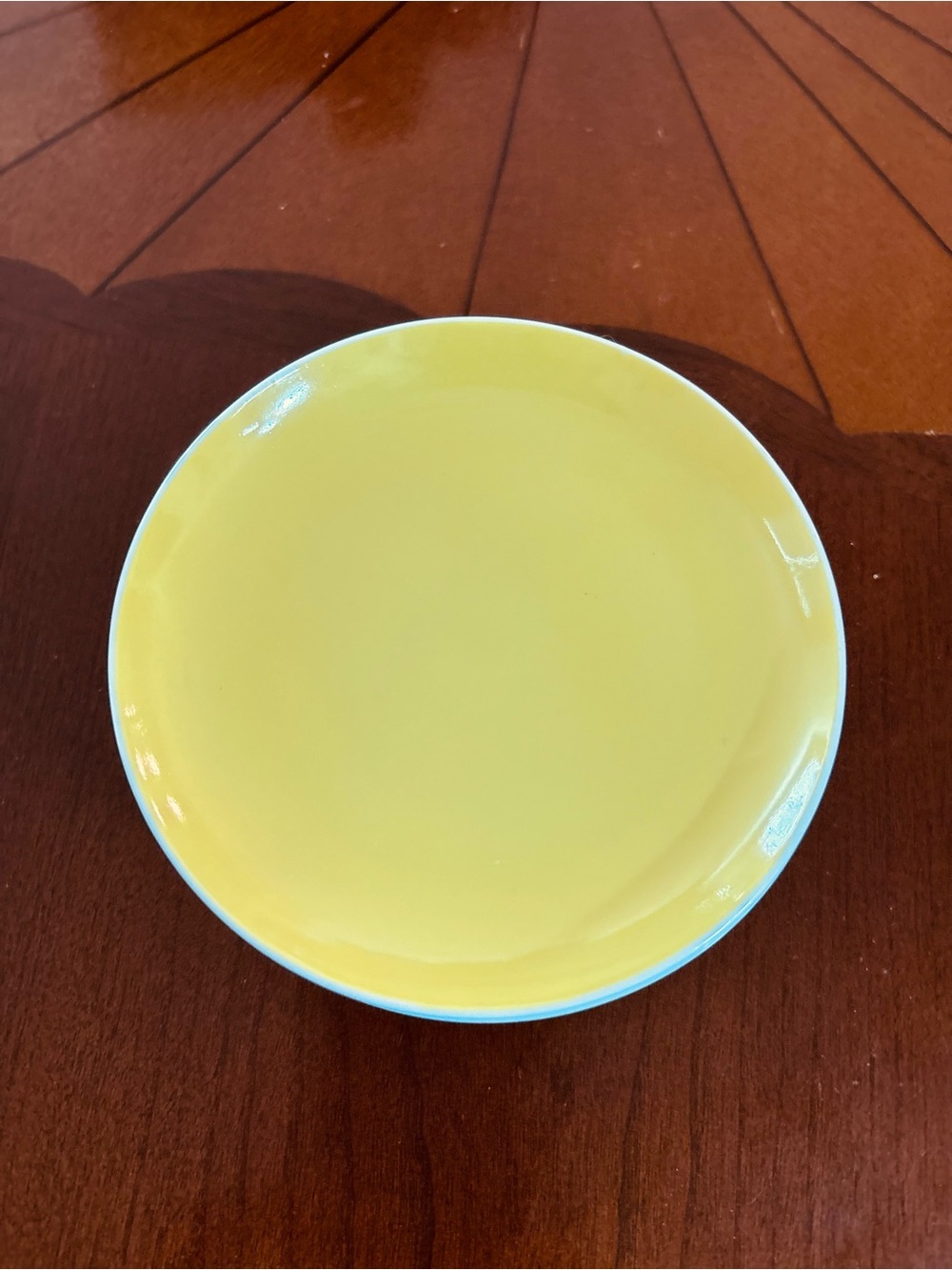 Fitz and Floyd Sunny set of 4 Yellow Ceramic Mini Plates
